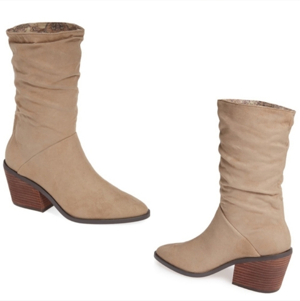COPY - Band Of Gypsies Crash slouchy Boot Natural Beige Size 9 Cowboy NWT